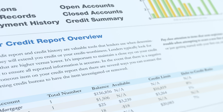 A close up of a financial document.