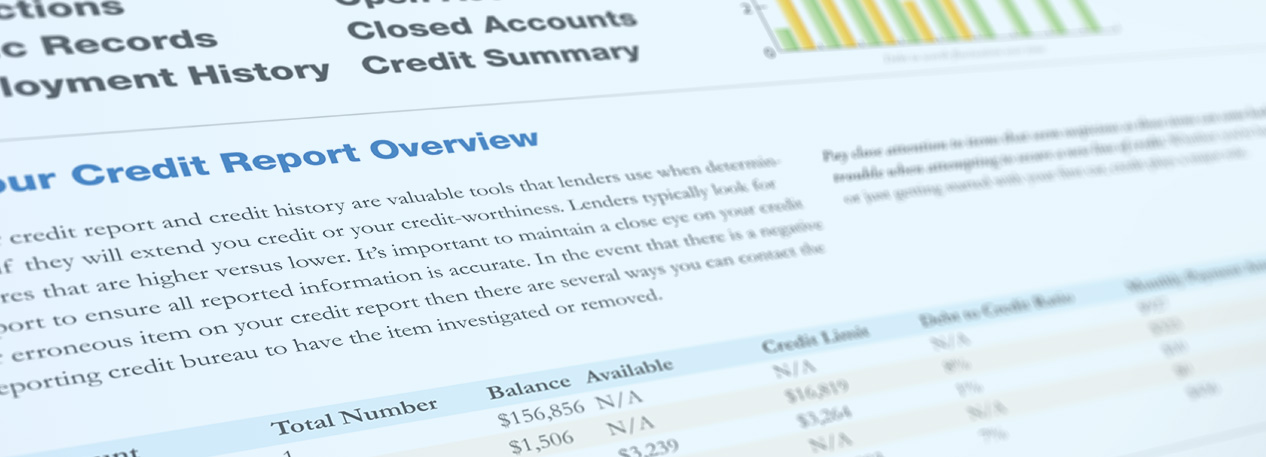 A close up of a financial document.