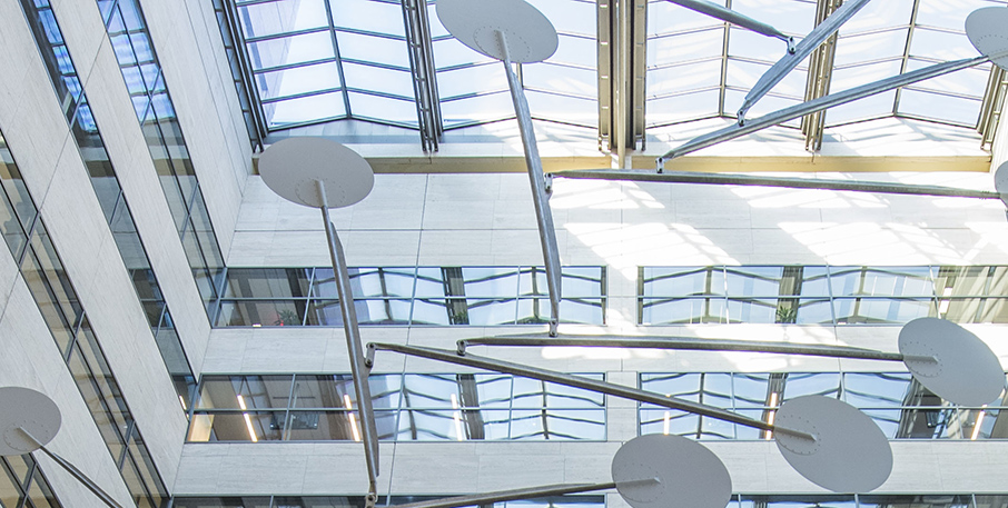 Ceiling of the Alexander Calder Museum in Philadelphia