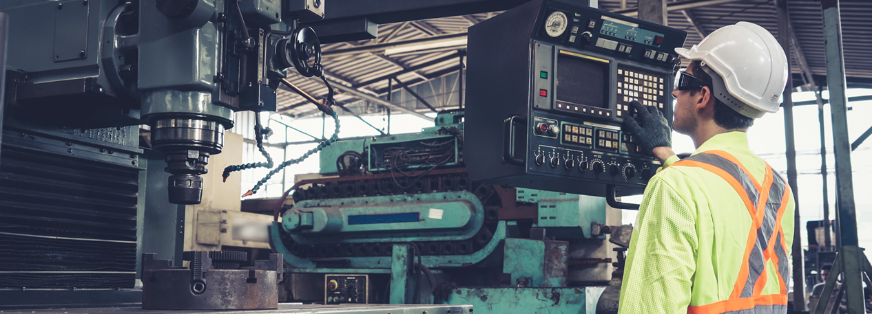 Worker at a manufacturing site