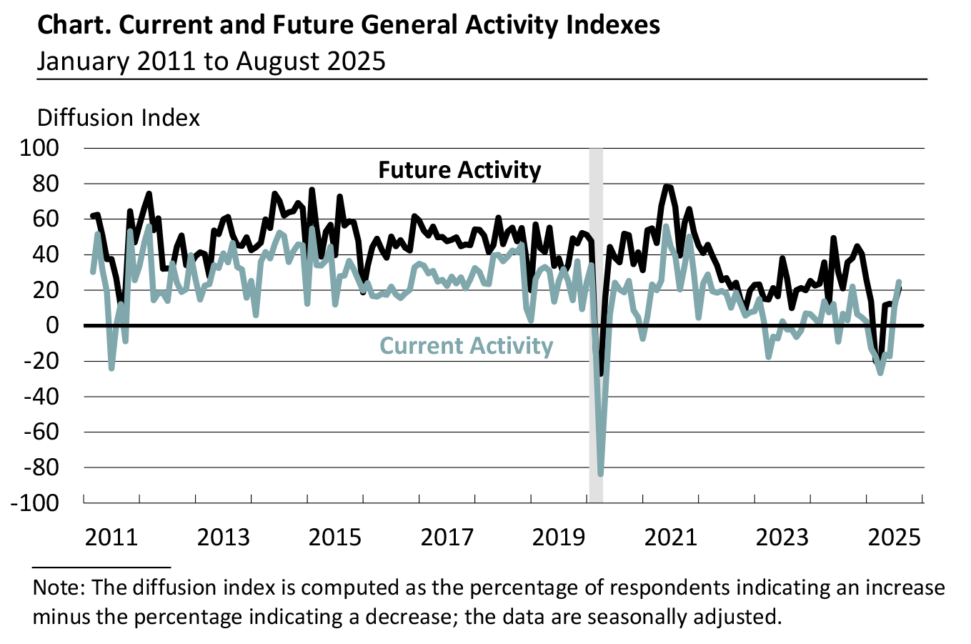 Current and Future General Activity Indexes for Firms