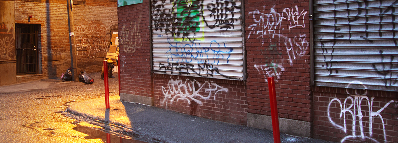 poverty homicide graffiti