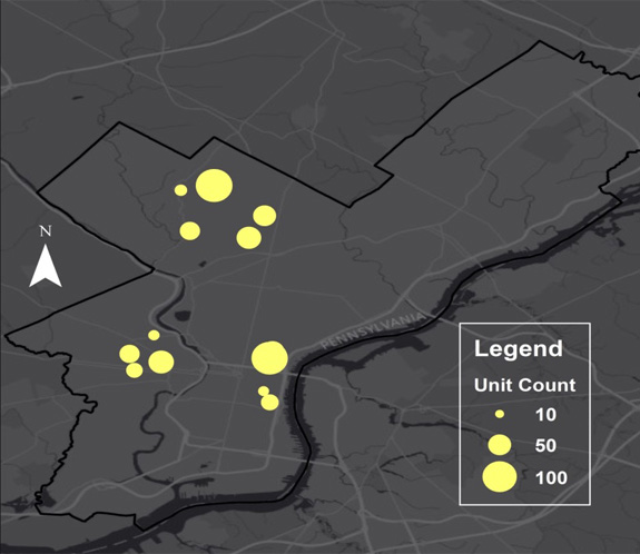 Units Where Project-Based Section 8 Contract Expired in Philadelphia, 2000 to 2010