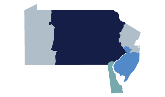 Map of the Third Federal Reserve District